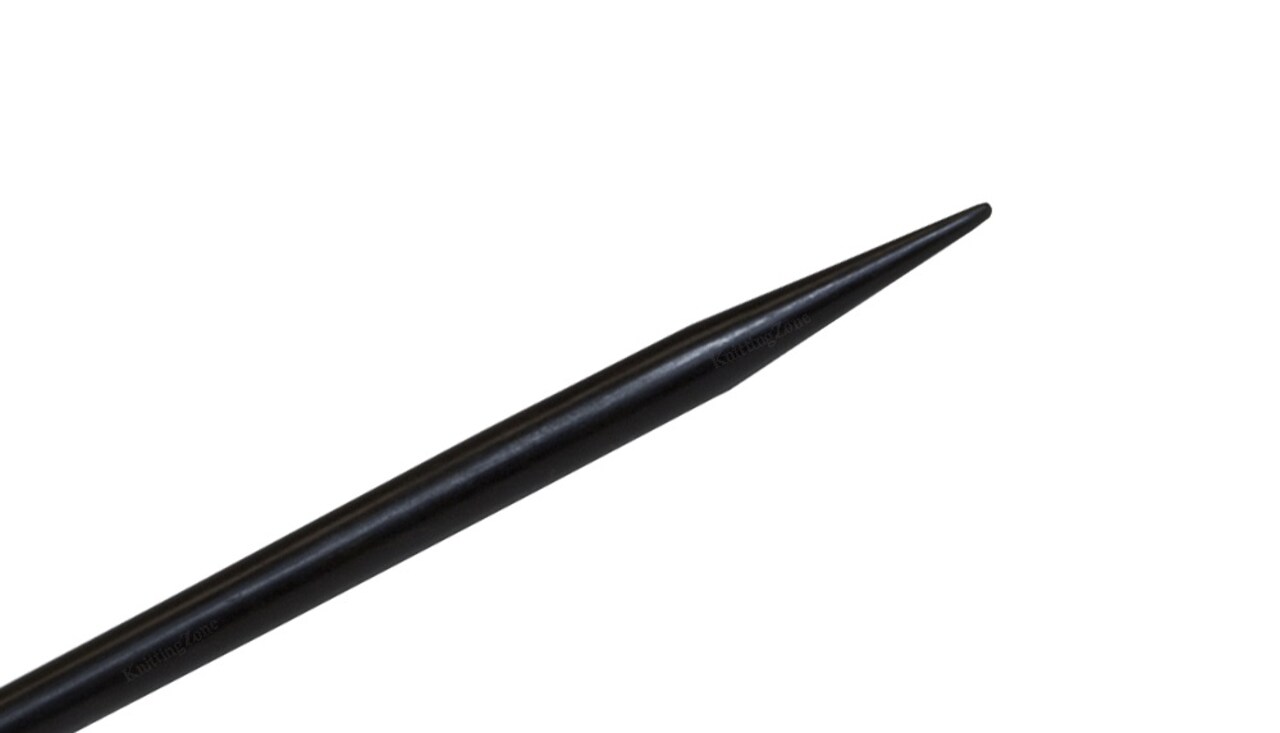 8" 17 US/12mm Ebony Double Point Needles by Nirvana Needle Arts